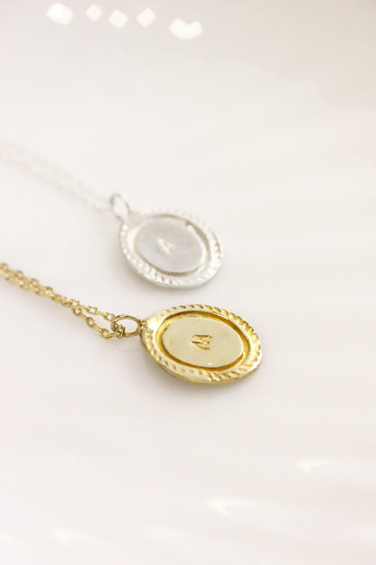 personalized initials monogram necklace