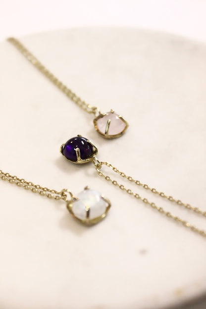 Siva Stone Necklace Gold
