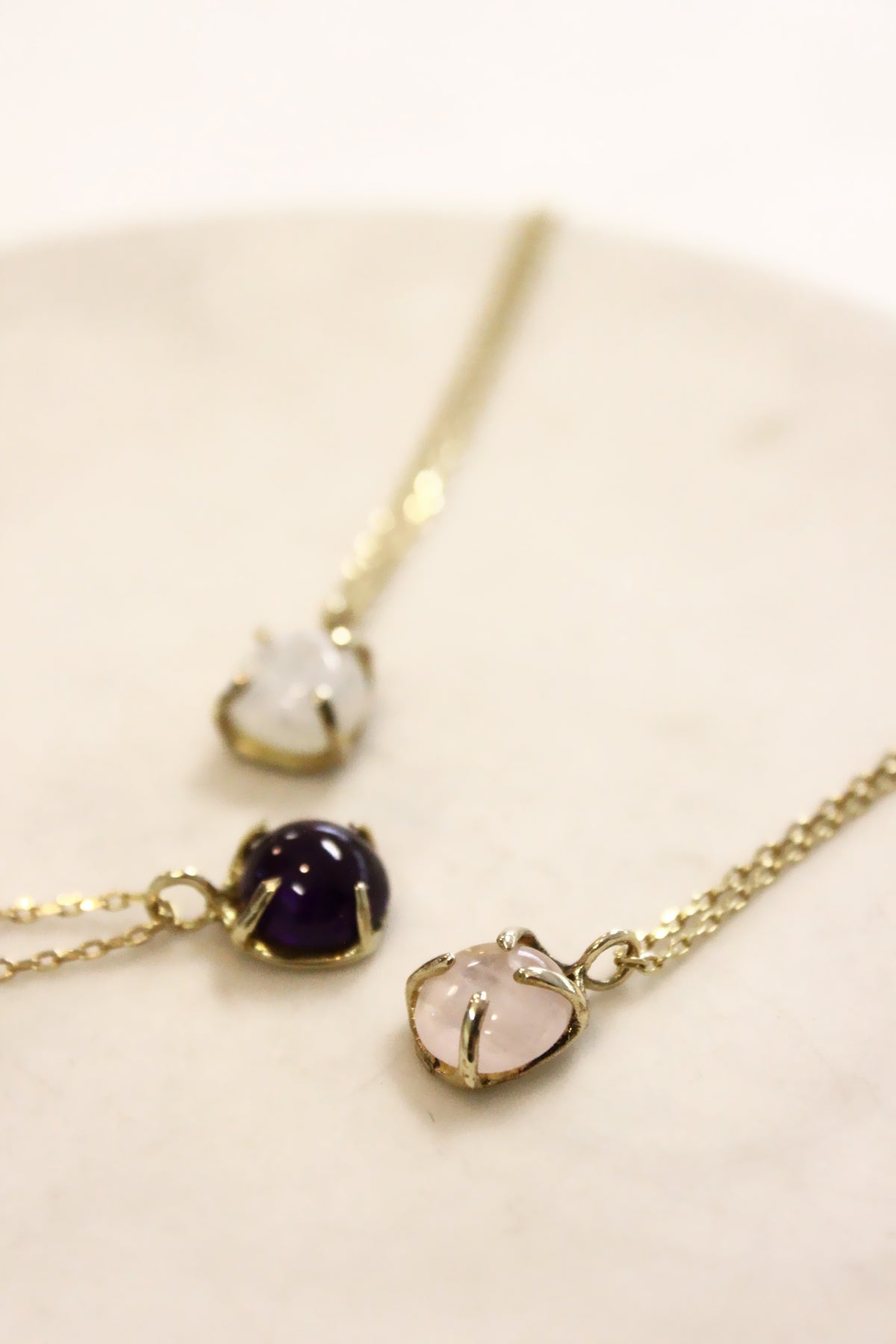 Siva Stone Necklace Gold