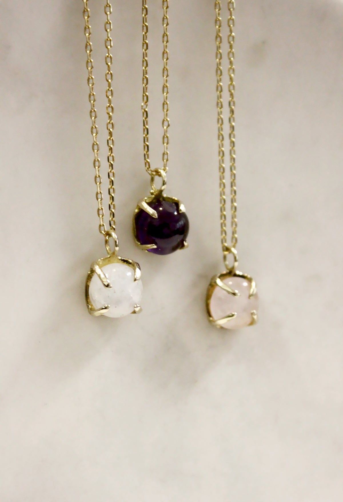Siva Stone Necklace Gold