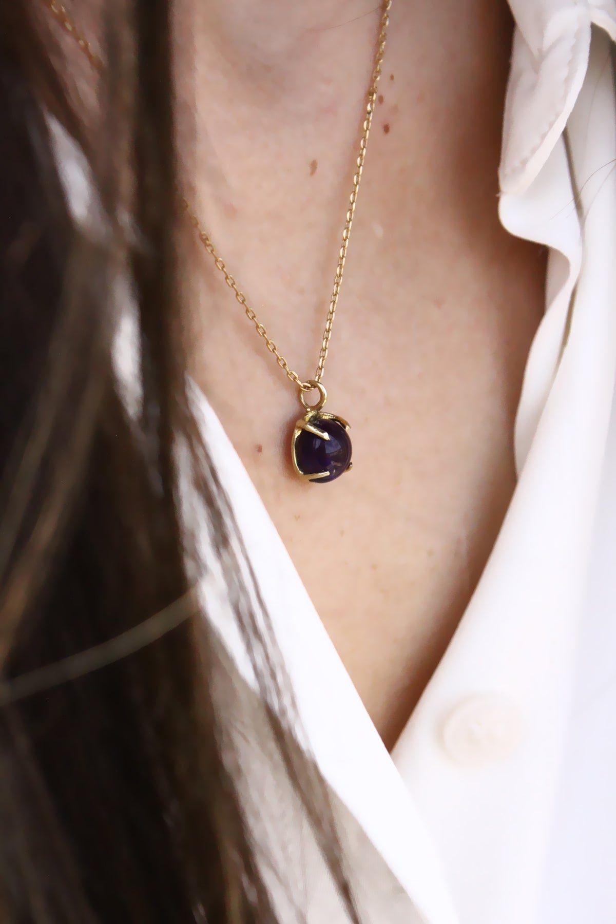 Siva Stone Necklace Gold