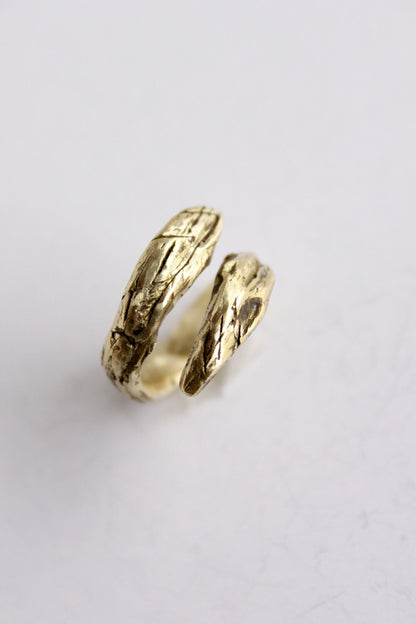 Boho gold ring wrap around