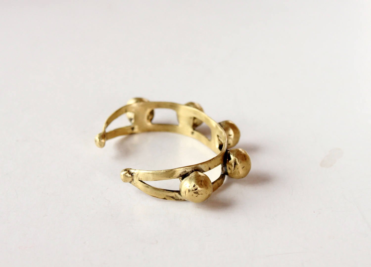 Gold statement chunky bracelet cuff
