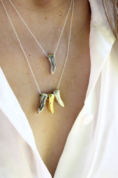 Cyno Point Necklace Silver