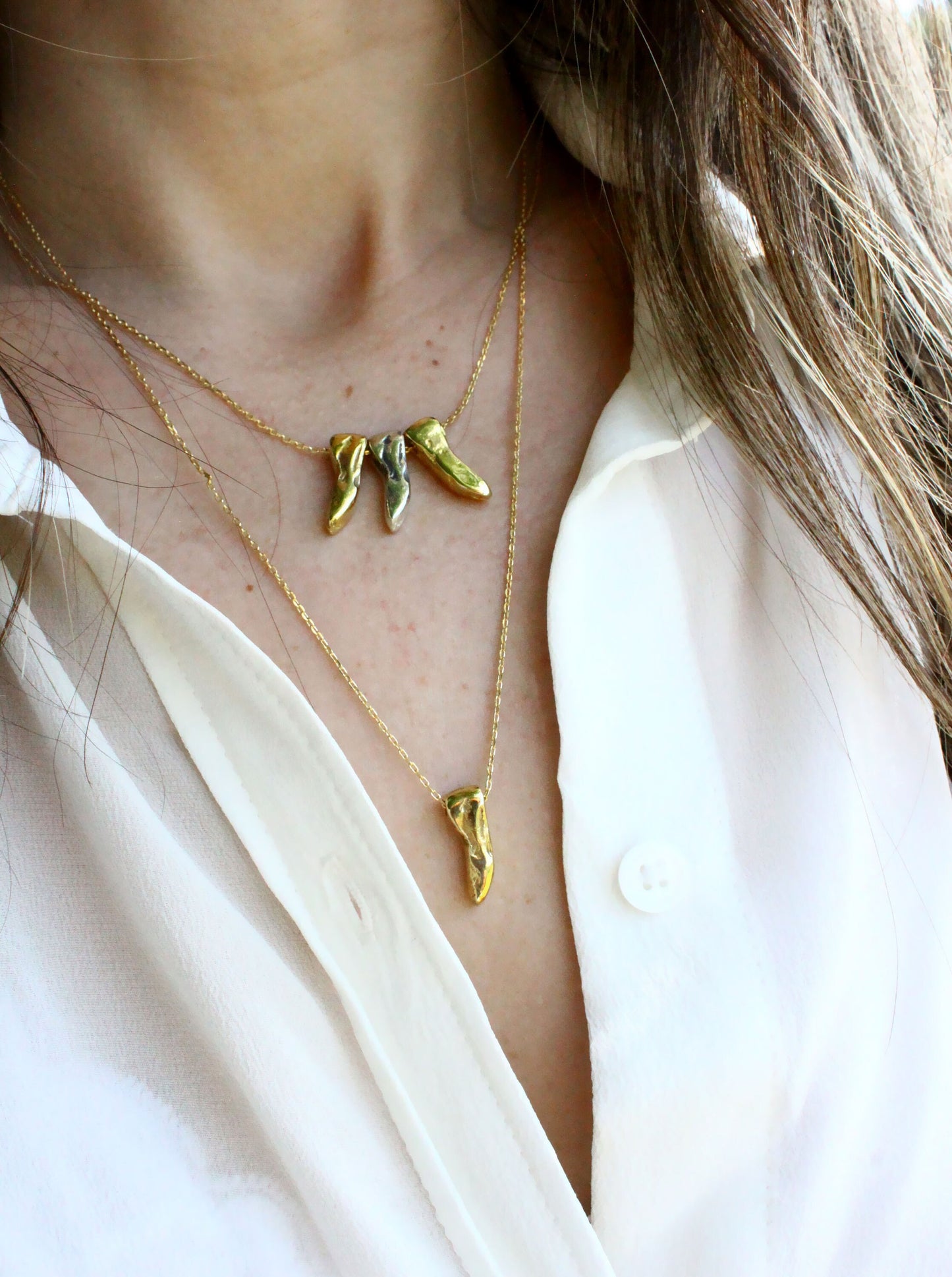 Cyno Point Necklace Gold