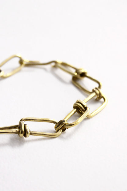 Gold chain bracelet 