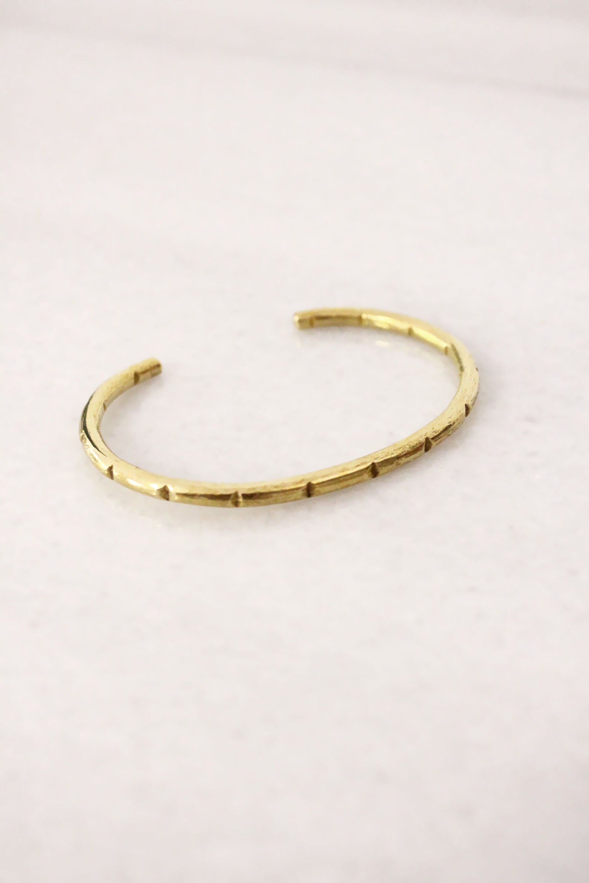 minimal bar cuff bracelet gold
